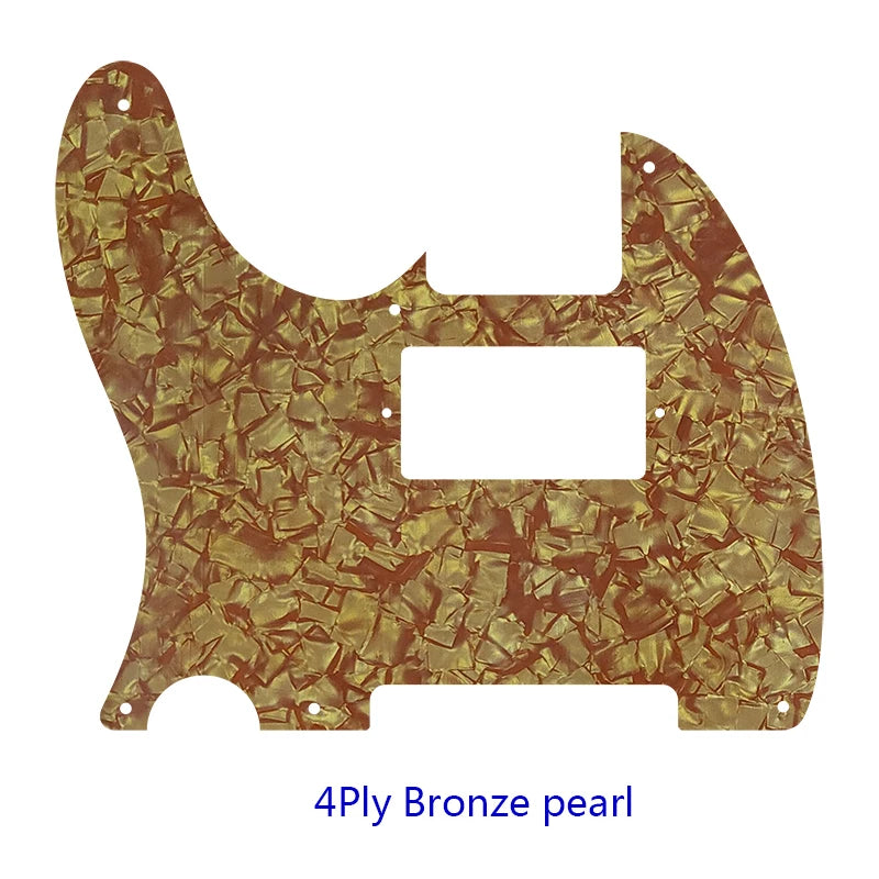 MiniGuitarBR Guitar Parts For LEFT HANDED US Standard 8 Screw Holes Tele Telecaster With PAF Humbucker Guitar Pickguard Scratch Plate