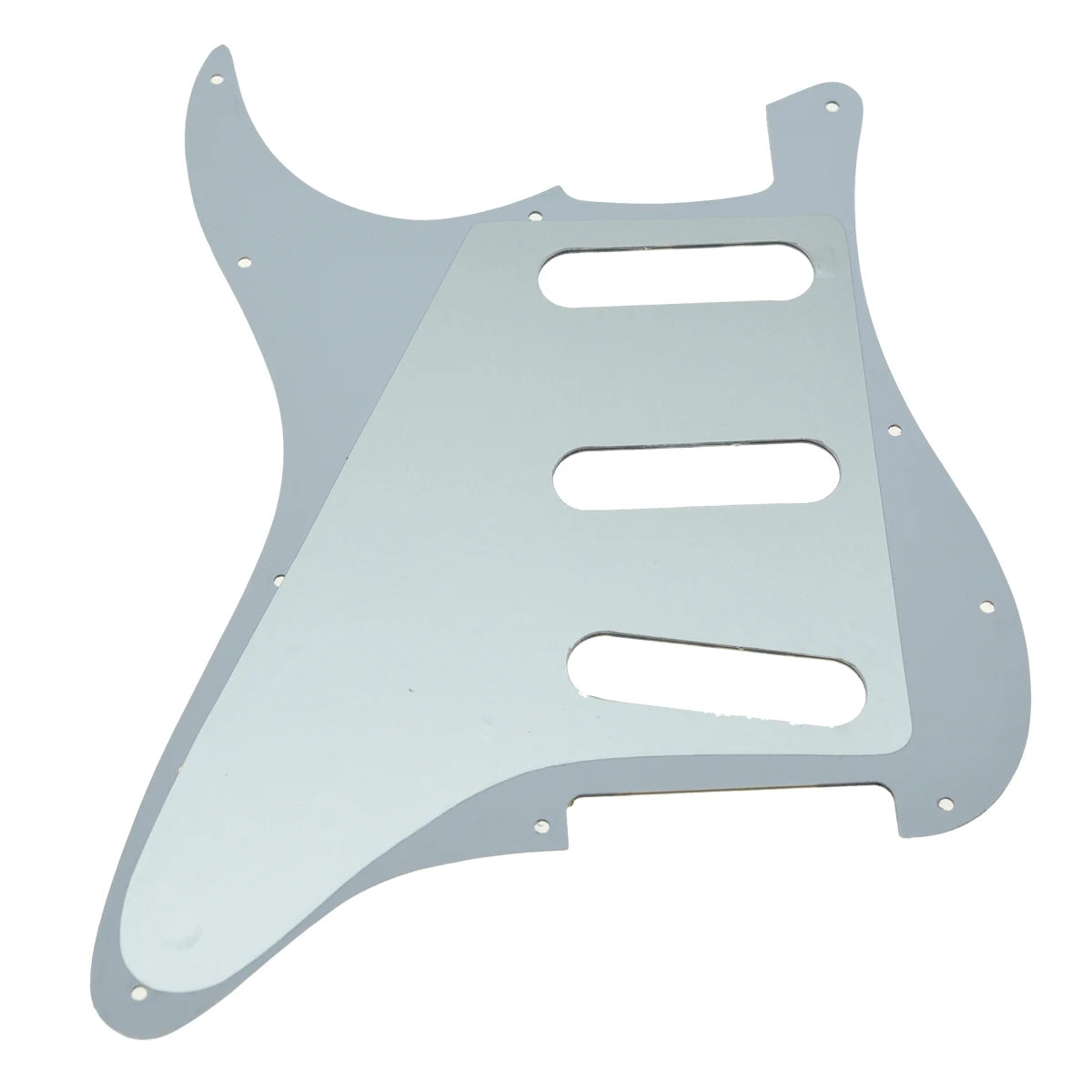 MiniGuitarBR Guitar Parts -  11 Hole 3D Printed Plastic  ST/Strat Guitar Pickguard Scratch Plate Reverse Bridge Fits Jimi/Hendrix for Stratocaster
