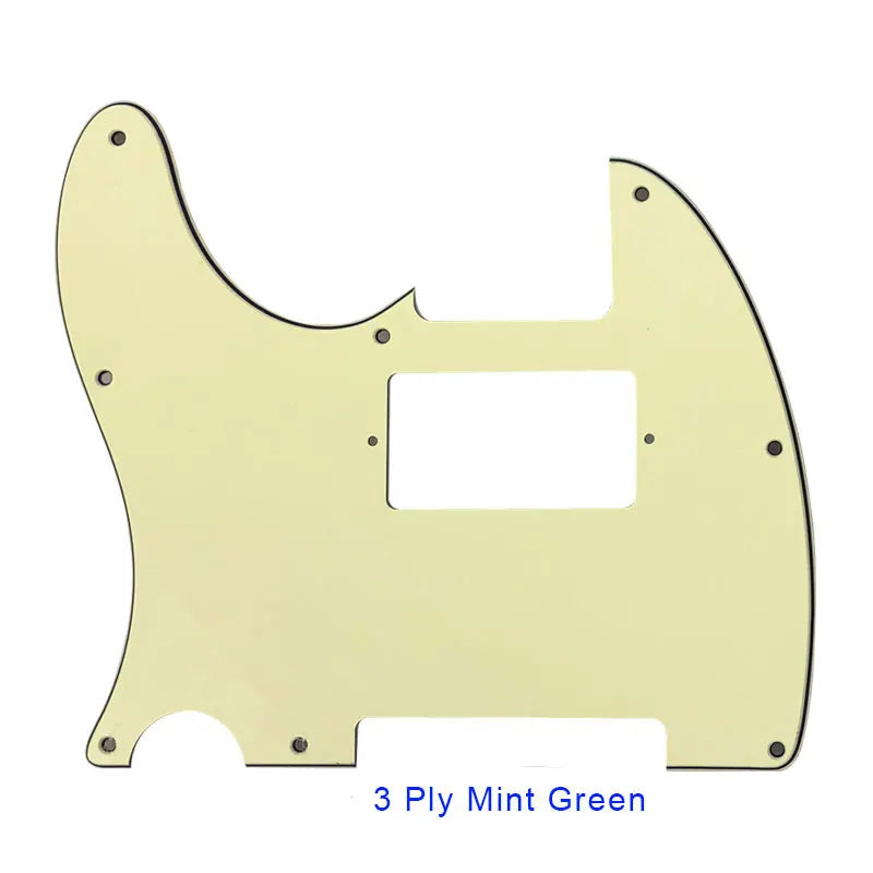 MiniGuitarBR Guitar Parts - For US LEFT HANDED Standard 8 Screw Holes Tele Telecaster With PAF Humbucker Guitar Pickguard Scratch Plate