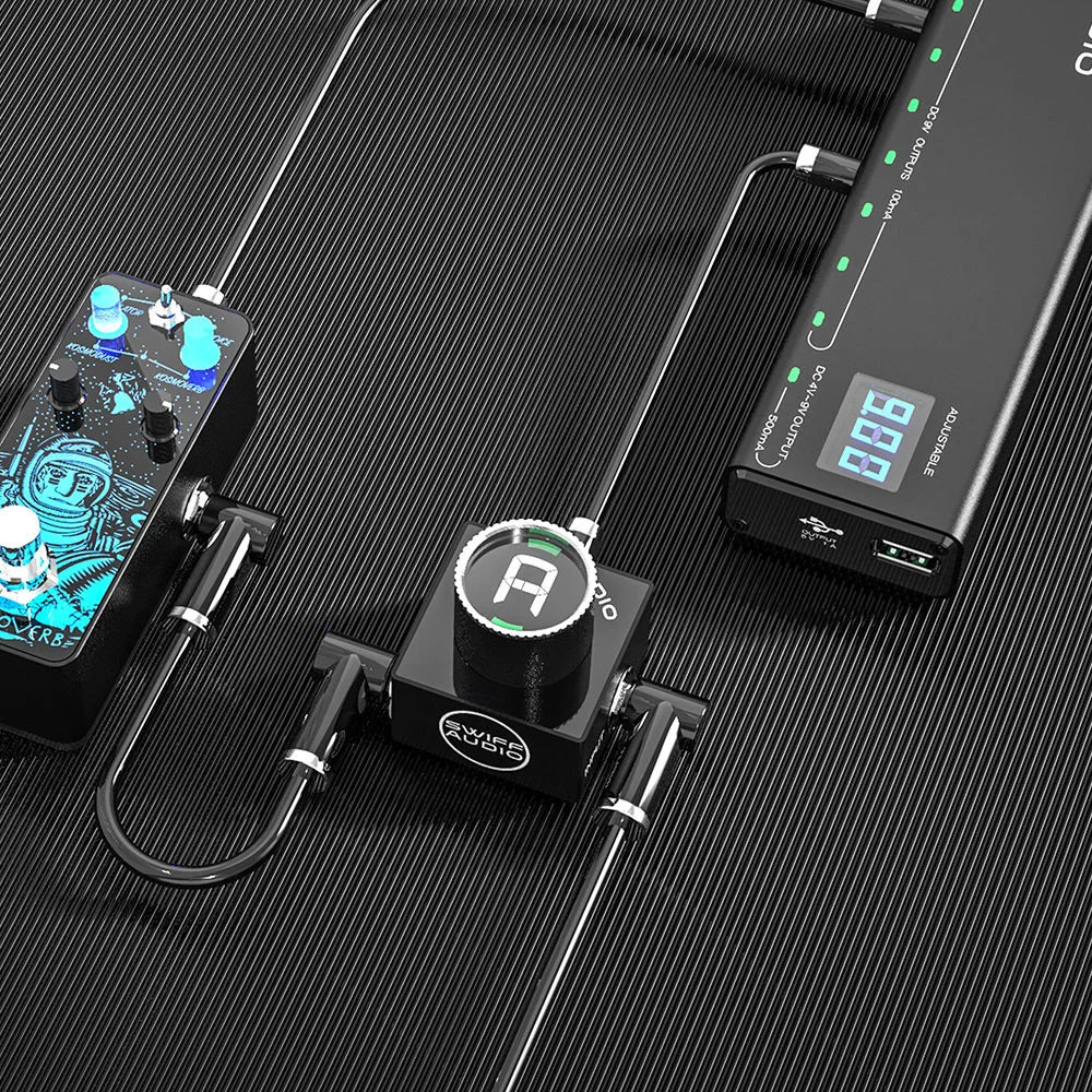 MiniGuitarBr Guitar Parts - C10 Mini Pedal Tuner for Electric Acoustic Guitar Bass ukulele