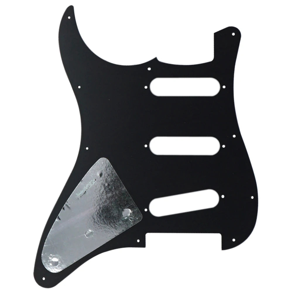 MiniGuitarBR Guitar Parts - PVC Celluloid Pickguard For Stratocasters Electric Guitars 3 Ply 11 Holes Easy Installation Electric Guitar Accessories