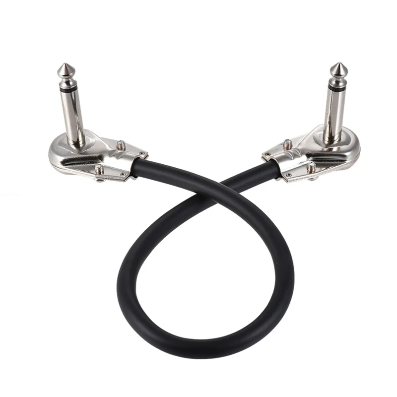 MiniGuitarBR Guitar Parts - 6-Pack 12Inch Guitar Patch Cables, Acoustic Instrument Guitar Cables, Duckhead Effect Cables
