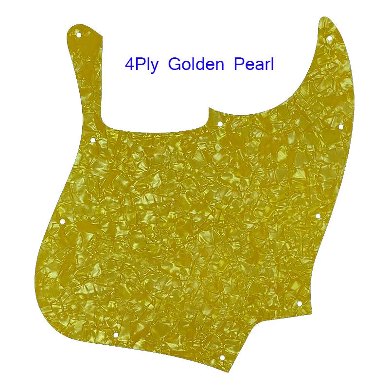 MiniGuitarBR Guitar Parts - Pickguard For US 10 Holes 5 String Jazz Bass Guitar Pickguard Blank Scratch Plate Multicolor Flame Pattern