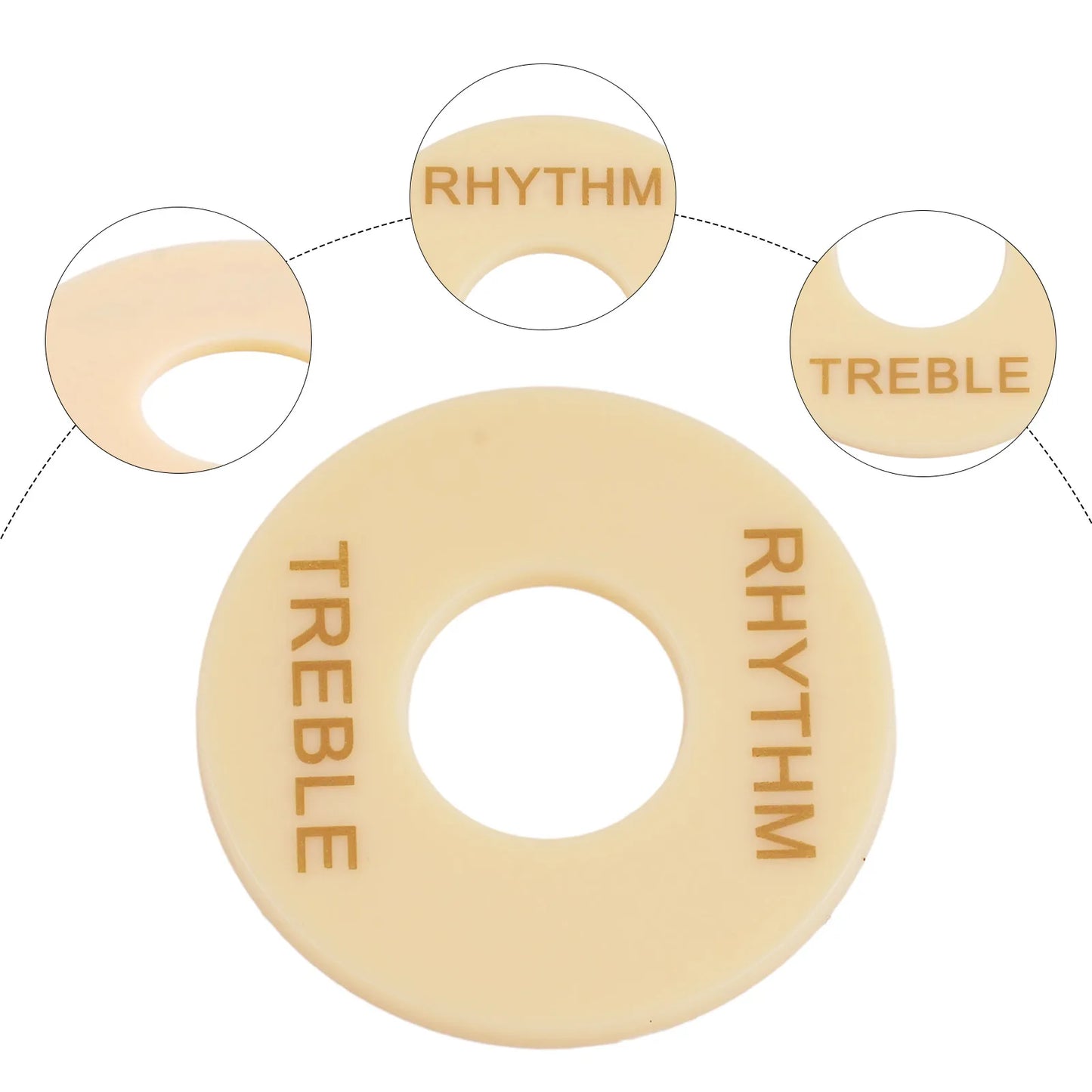 MiniGuitarBR Guitar Parts - Rhythm/Treble Selector Switch Ring For Gibson Les Paul Guitar Plates Toggle Marker Switch Washer