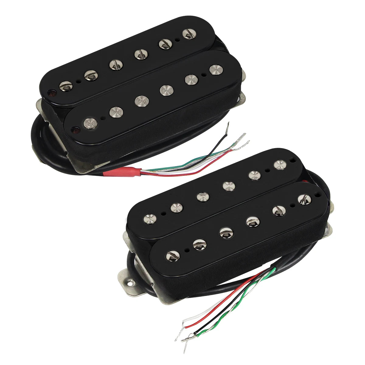 MiniGuitarBR Guitar Parts - 2PCS Alnico 5 Humbucker Pickup Set Guitar Neck + Bridge Pickups Electric Guitar Parts