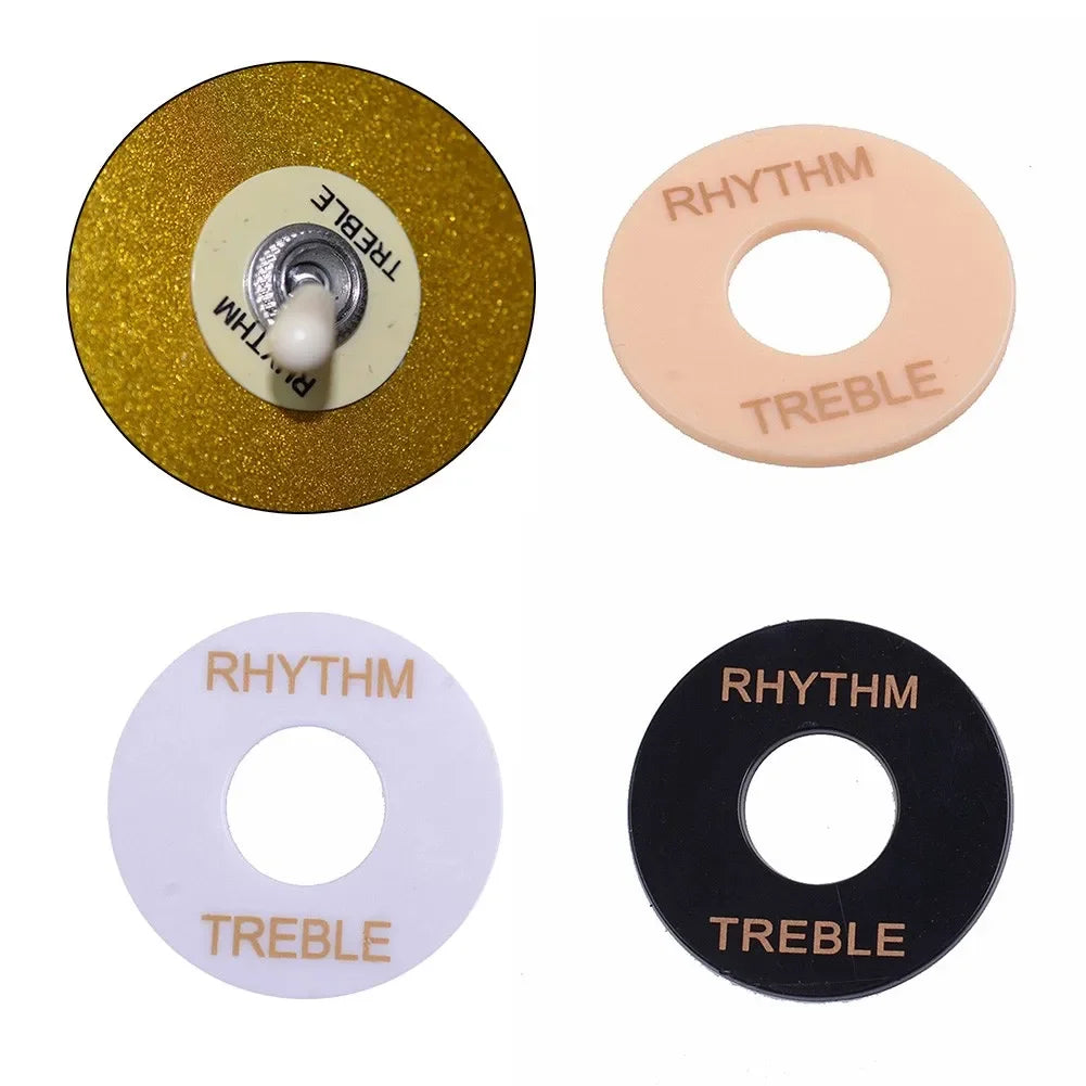 MiniGuitarBR Guitar Parts - Rhythm/Treble Selector Switch Plate for Gibson / Epiphone Les Paul
