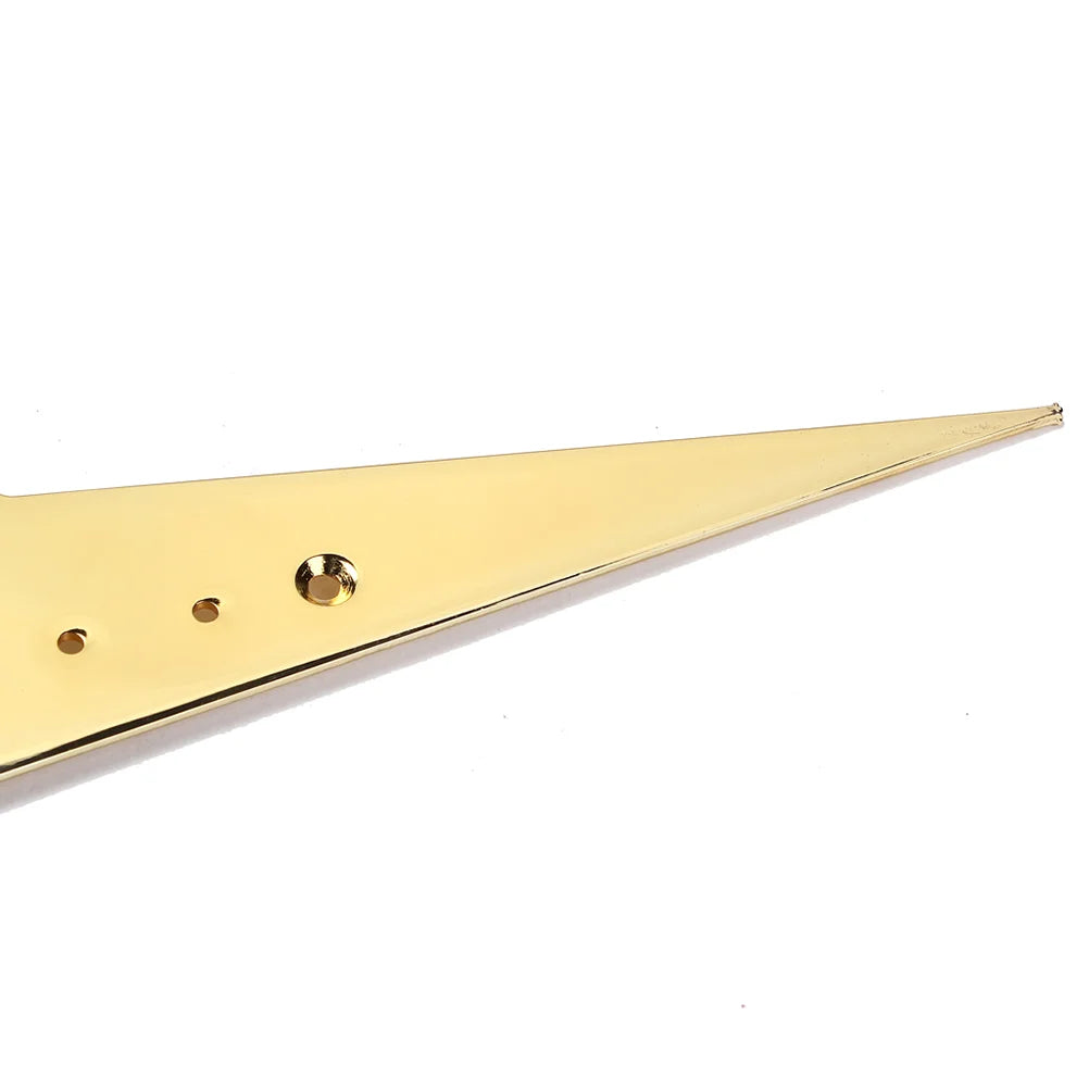 MiniGuitarBR Guitar Parts - 6-string Vee-Style Guitar Bridge Tailpiece Compatible For Flying V