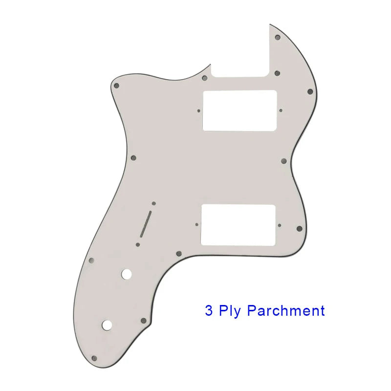MiniGuitarBR Guitar Parts - LEFT HANDED Fender Classic Series 72, Tele Thinline Guitar Pickguard With PAF Humbucker Replacement