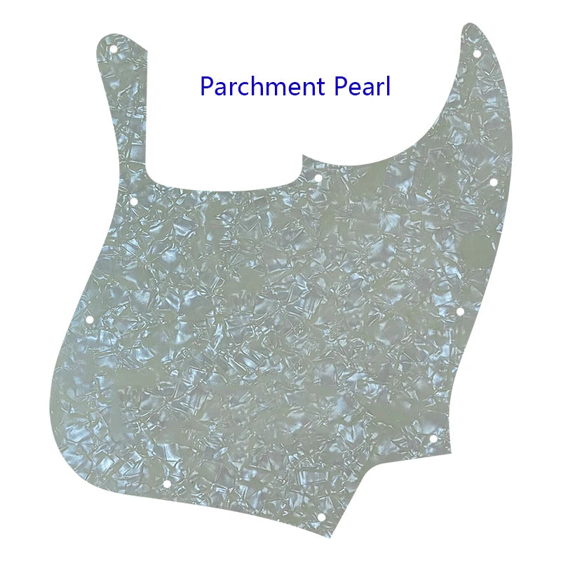 MiniGuitarBR Guitar Parts - Pickguard For US 10 Holes 5 String Jazz Bass Guitar Pickguard Blank Scratch Plate Multicolor Flame Pattern