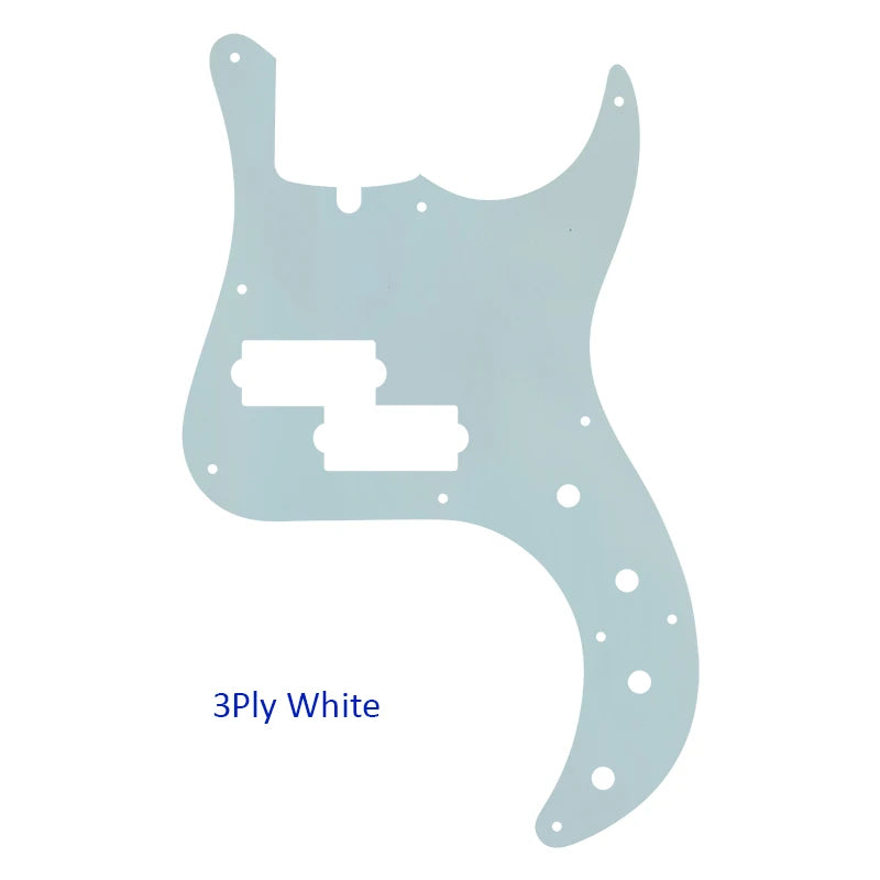MiniGuitarBR Guitar Parts - For US Fender Precision Deluxe Bass Guitar Pickguard Multicolor Selection