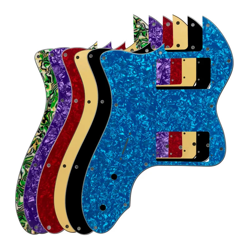 MiniGuitarBR - Pickguard for US Left Handed 13 Holes Classic Series 72 Telecaster Tele Thinline Guitar Pickguard With Wide Range Humbucker Pickups