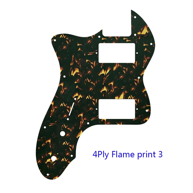 MiniGuitarBR Guitar Parts - LEFT HANDED Fender Classic Series 72, Tele Thinline Guitar Pickguard With PAF Humbucker Replacement