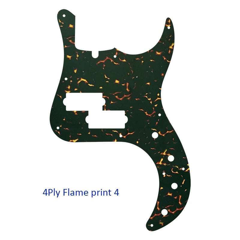 MiniGuitarBR Guitar Parts - For US Fender Precision Deluxe Bass Guitar Pickguard Multicolor Selection