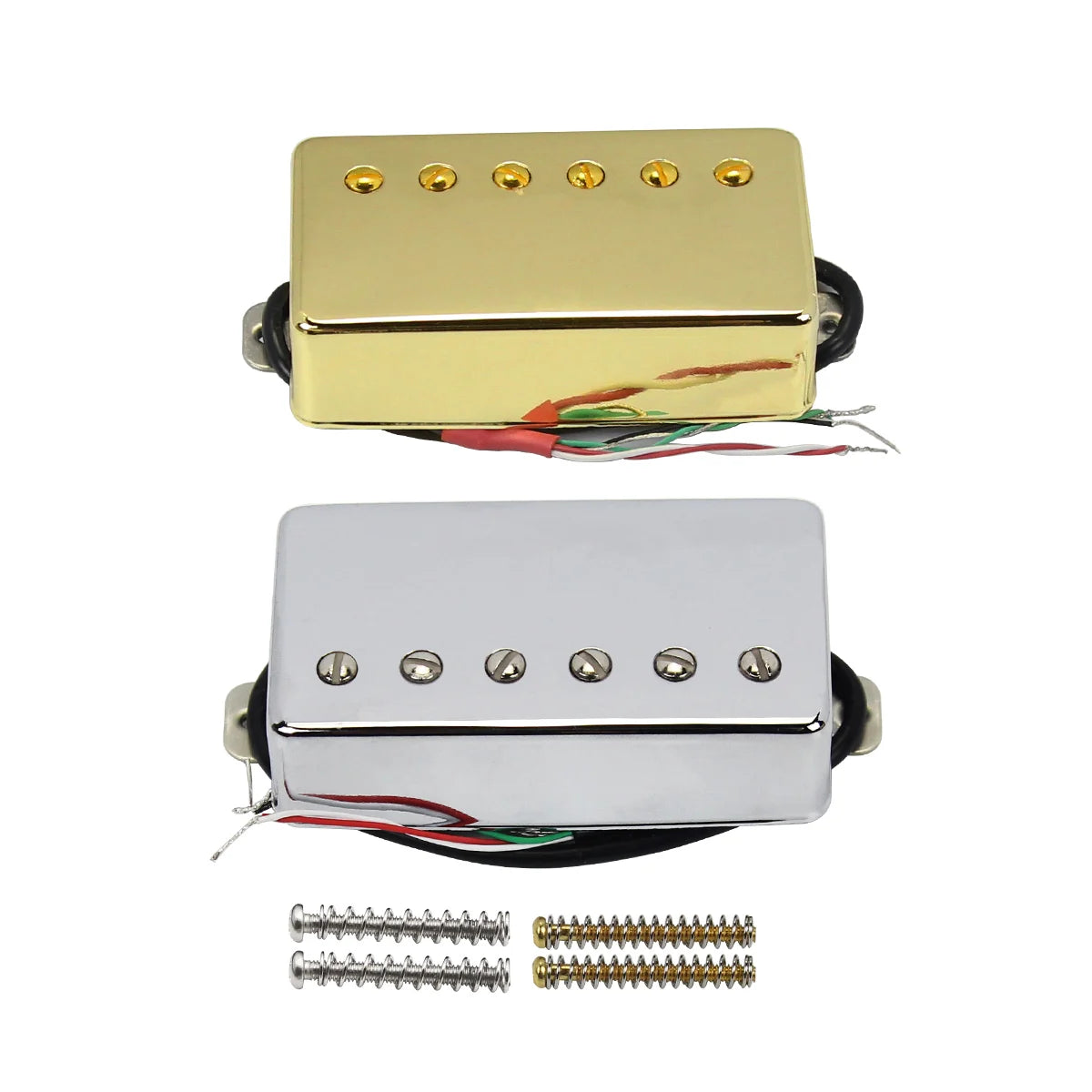 MiniGuitarBR Guitar Parts - 1PC LP Guitar Alnico 5 Humbucker Pickup 4-Conductors Neck or Bridge Electric Guitar Parts