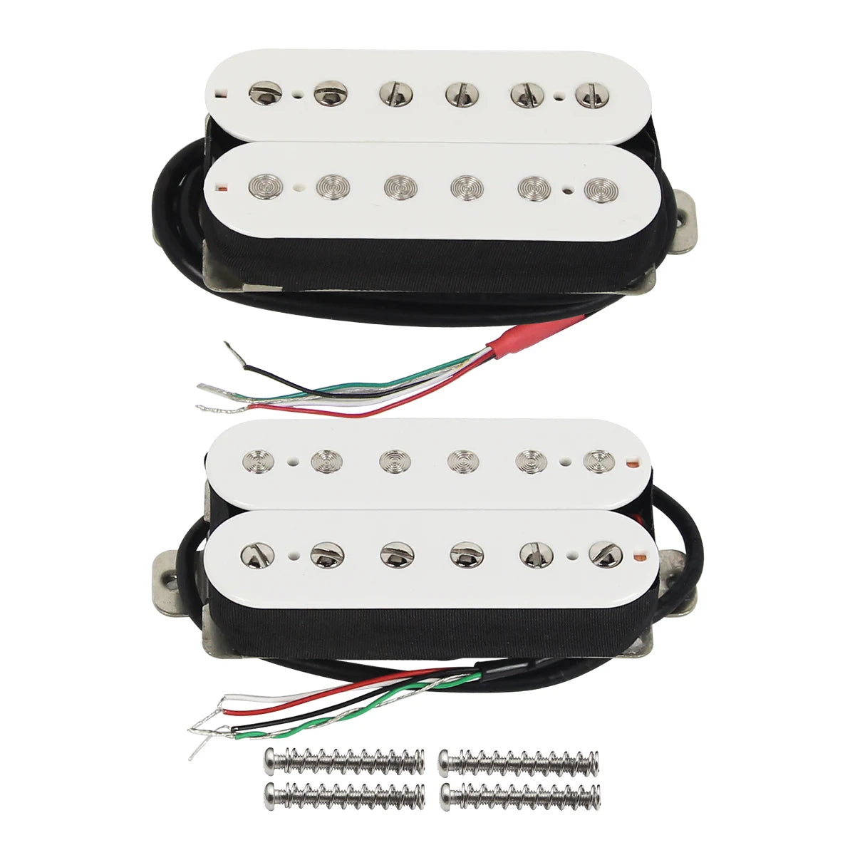 MiniGuitarBR Guitar Parts - 2PCS Alnico 5 Humbucker Pickup Set Guitar Neck + Bridge Pickups Electric Guitar Parts