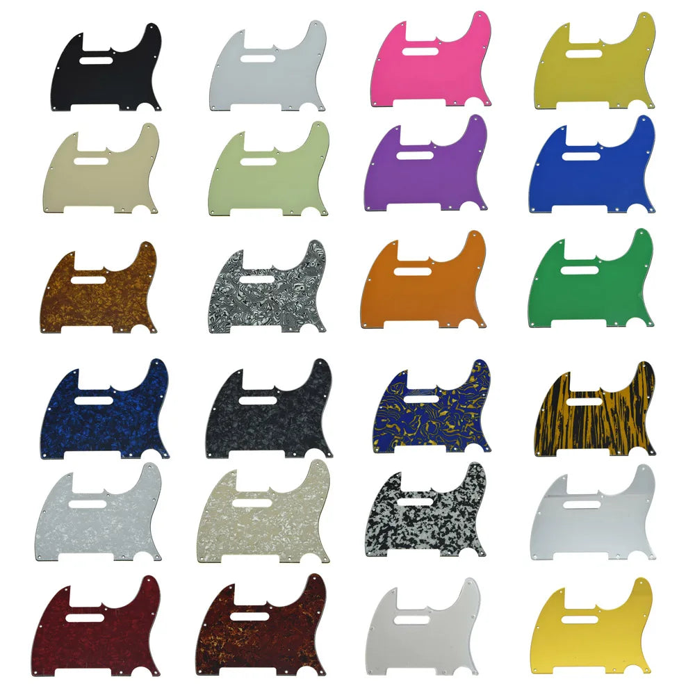 MiniGuitarBR Guitar Parts - Telecaster 8 Hole Pickguard Tele Scratch Plate for Fender Guitar