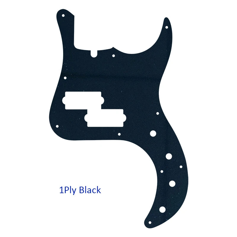 MiniGuitarBR Guitar Parts - For US Fender Precision Deluxe Bass Guitar Pickguard Multicolor Selection
